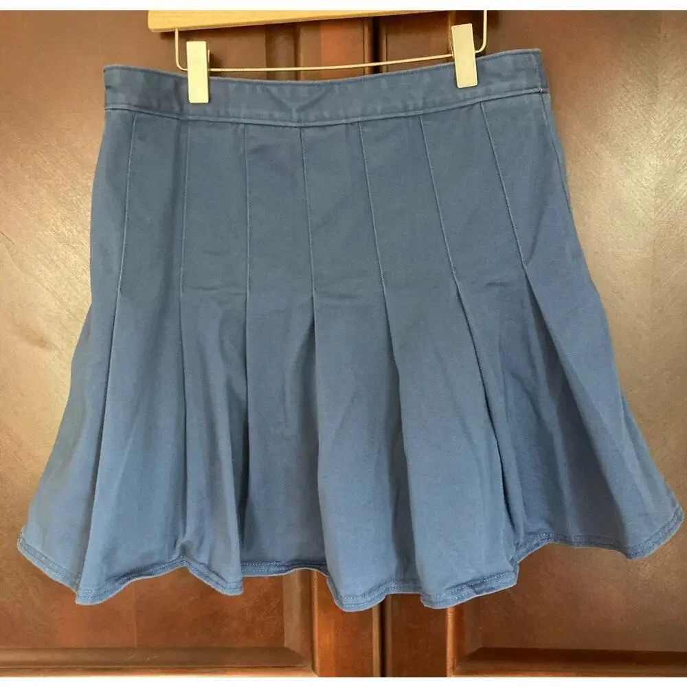 Vans - Retro Punk Blue Sunset Pleated Skater Mini Skirt - 29/M